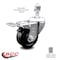 Service Caster 3 Inch Phenolic Swivel 12mm Threaded Stem Caster with Total Lock Brake SCC SCC-TSTTL20S314-PHR-M1215 - alternate 2